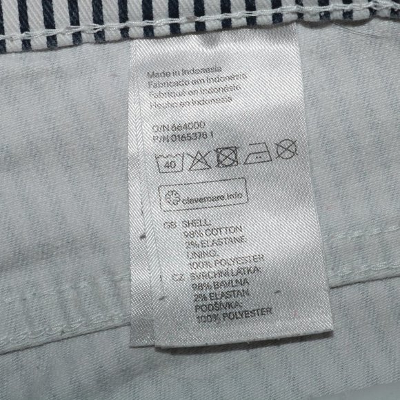 H&M Striped Shorts Waist 30 - Length 10.5 - Picture 4 of 5